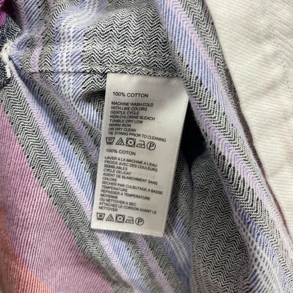 Tommy Bahama Medium Hooded Sunset Striped Multi Color Tunic 100% Cotton - Picture 4 of 5